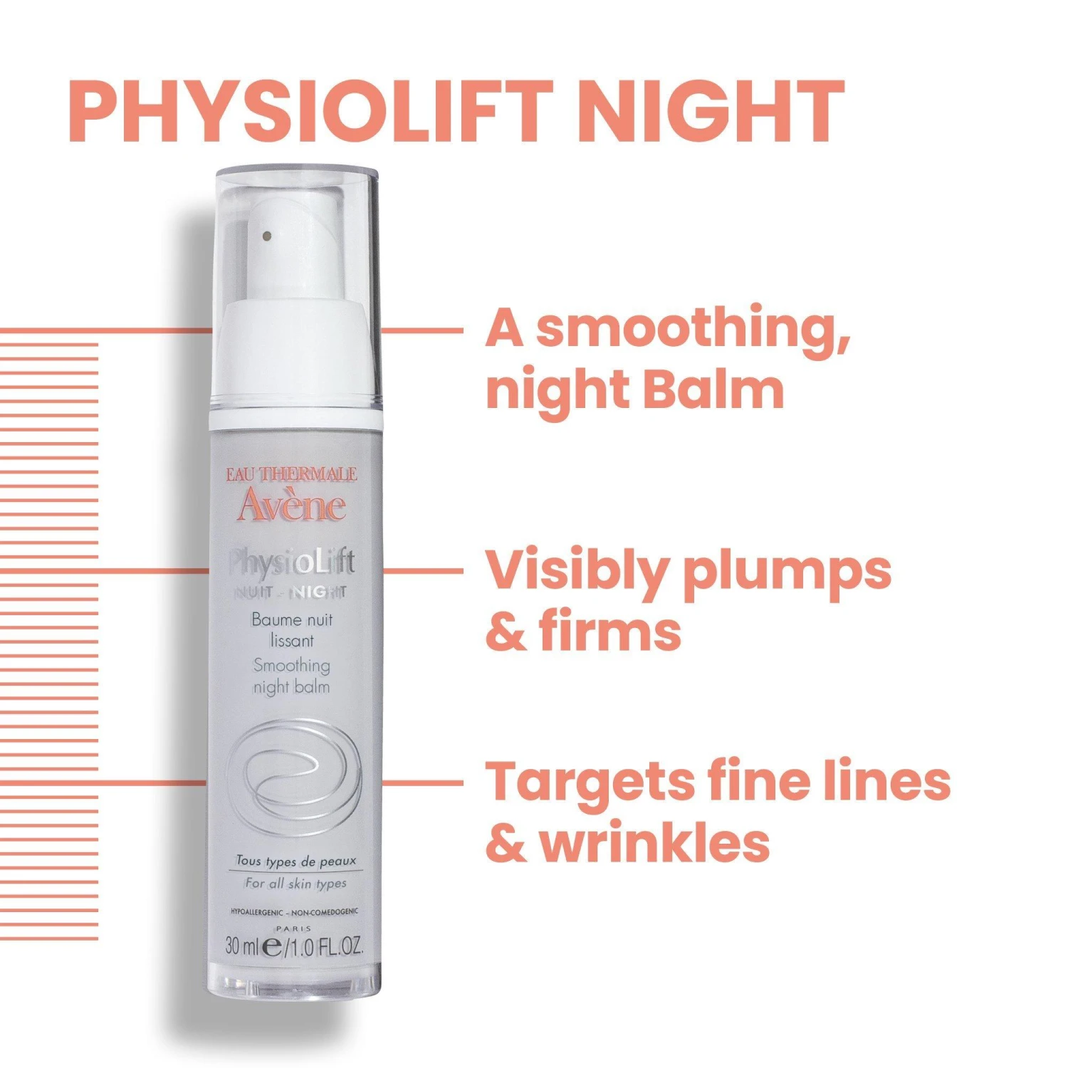 Avène PhysioLift Night Smoothing Balm 3 Avène PhysioLift Night Smoothing Balm - Image 3