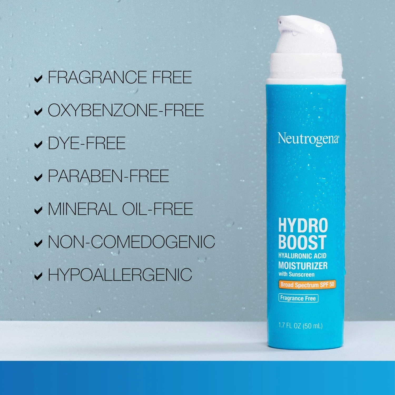 Neutrogena Hydro Boost Hyaluronic Acid Moisturizer SPF 50 4 Neutrogena Hydro Boost Hyaluronic Acid Moisturizer SPF 50 - Image 4