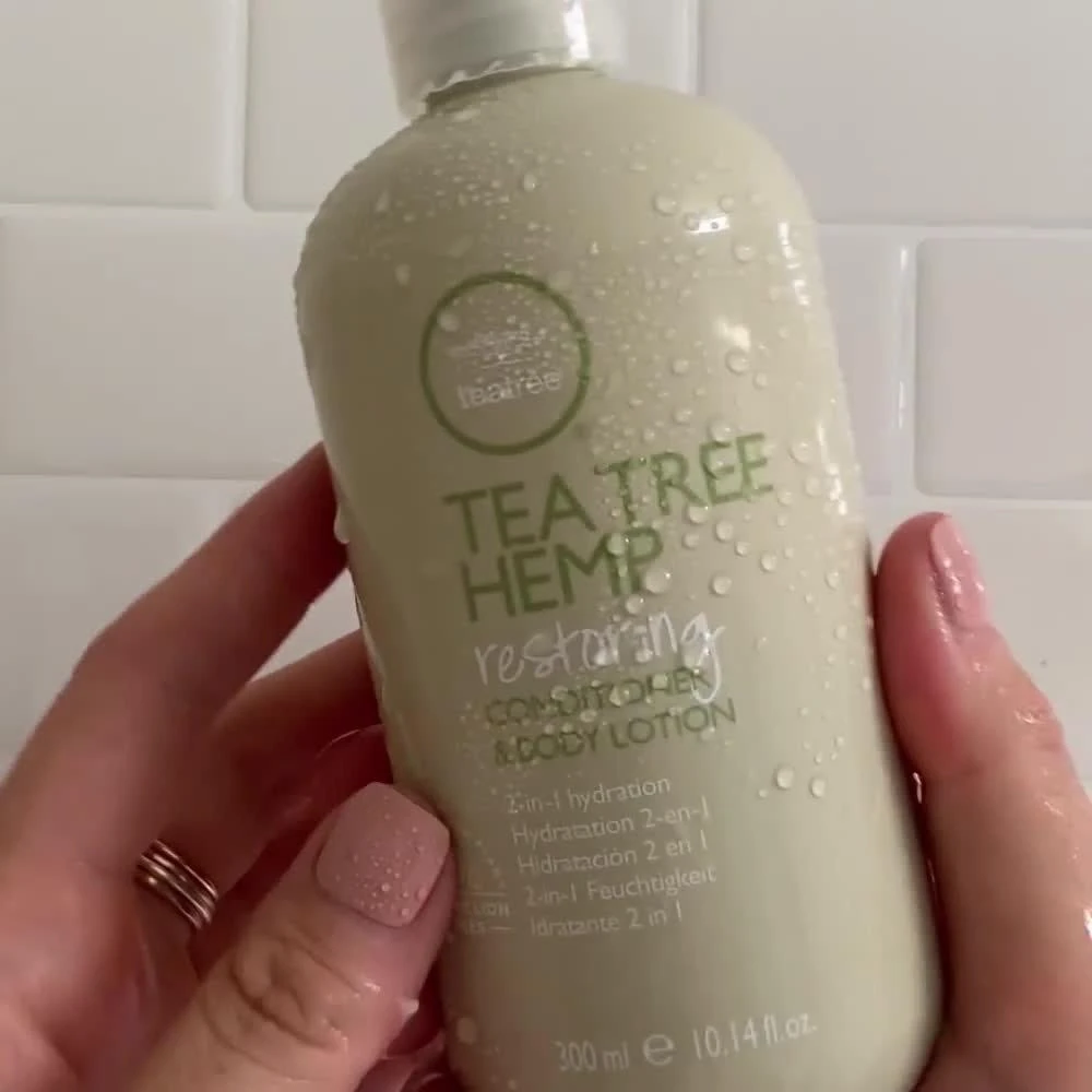 Tea Tree Hemp Restoring Conditioner & Body Lotion 1 Tea Tree Hemp Restoring Conditioner & Body Lotion